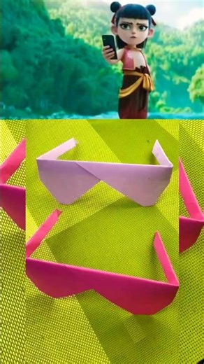 Origami 😎📃🕶️#origami #origamicraft #glasses