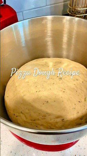 Homemade pizza is easier than you think! 🍕✨ Pizza Dough Recipe #pizzarecipe #pizzadough #pizza