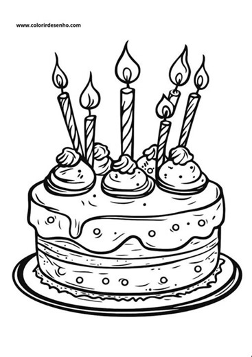 Birthday Coloring Pages 6