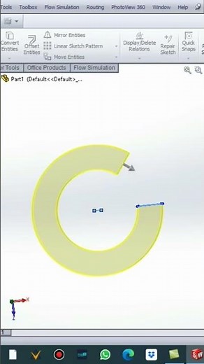 degree of revolve Solidworks