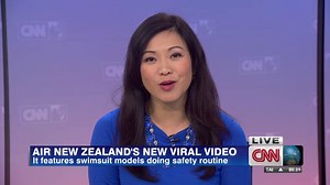 Swimsuit stars as flight safety experts?