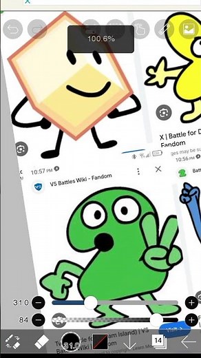 Drawing bfdi characters #bfb #tpot #bfdi #bfdi4 #battlefordreamisland #youtube #youtubeshorts