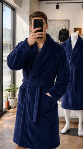 PAVILIA Men's Soft Robe: Comfort and Style Combined