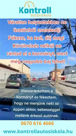 Elkerülő manőver! Erre figyelj! 🚗