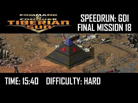 SPEEDRUN: Command and Conquer Tiberian Sun GDI Final Mission 18 (Hard)