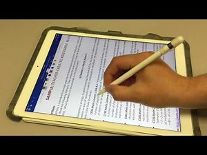 Marking up documents in word for iOS using iPad Pro an Apple Pencil