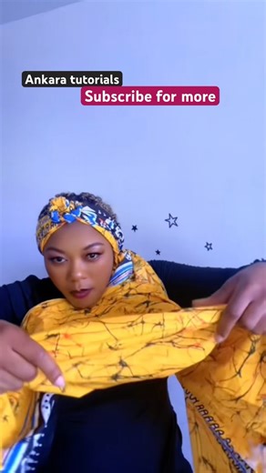 Easy/quick Ankara/gele head wrap tutorials beginners #shortsfeed #howto #shorts @CalistaStarBeauty