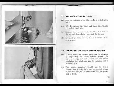 Jones CB Model D Sewing Machine Instruction Manual How To Thread