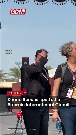 Keanu Reeves spotted at Bahrain International Circuit
