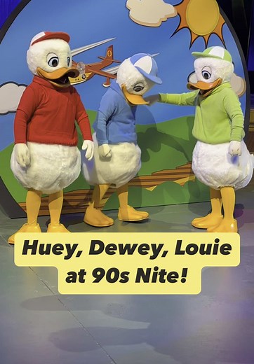 Huey, Dewey, & Louie at 90s Night Celebration