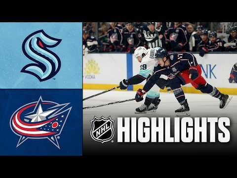 Kraken vs. Blue Jackets | NHL Highlights | March 21, 2026