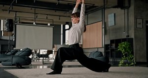 Office Worker Girl Stretches Her Legs Stock Footage Video (100% Royalty-free) 3778519353 | Shutterstock