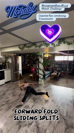 Sliding Splits Movement Flow 🤸‍♀️ 3 Level 1 Transitions
