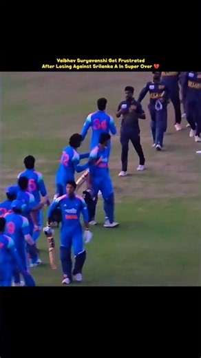 Vaibhav Suryavanshi Angry Moment India vs Sri Lanka 🔥☠️ #cricket #vaibhavsuryavanshi