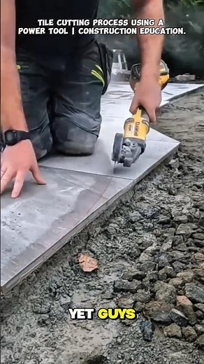 Tile Cutting Process Using a Power Tool | Construction Education.
