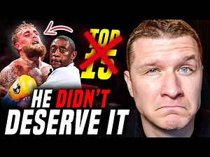 Jake Paul DROPPED From The Cruiserweight Rankings.. And That's A GOOD Thing