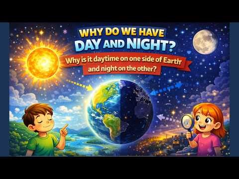 Why Do We Have Day and Night?| Earth’s Rotation Explained | STEM Science #earthscience #stemlearning