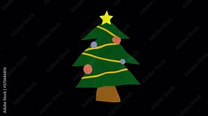 Christmas animations, 8 different animations stop motion style with transparent background to use in your video.