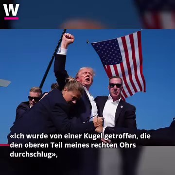 31K views · 3 comments | Während einer Kundgebung in Butler, Pennsylvania, wurde auf den ehemaligen Präsidenten Donald Trump geschossen, wobei ein Teilnehmer getötet und zwei weitere schwer verletzt wurden. Der mutmaßliche Schütze wurde vom amerikanischen Geheimdienst neutralisiert. #watson #watson_news #news #trump #usa | watson | Facebook