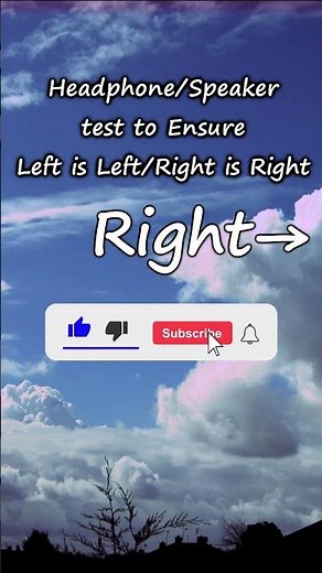 Speaker Headphones Test Left and Right, Ensure left is Left and right is right, connection test