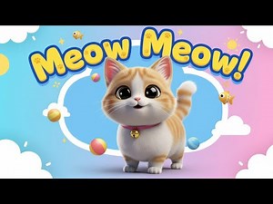 🐱 Little Kitty Meow Meow | Cute Cat Song for Kids & Toddlers