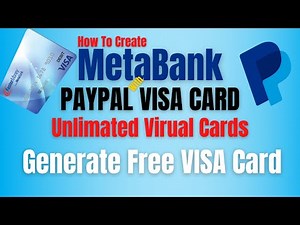 How to Create MetaBank Account | How to Create Virtual Visa Card | 100% Working With PayPal | 2021