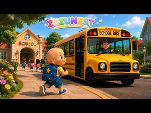 First Day of School 🚌 | School Bus Song for Kids | Nursery Rhymes & Kids Songs | ZUZUNEST