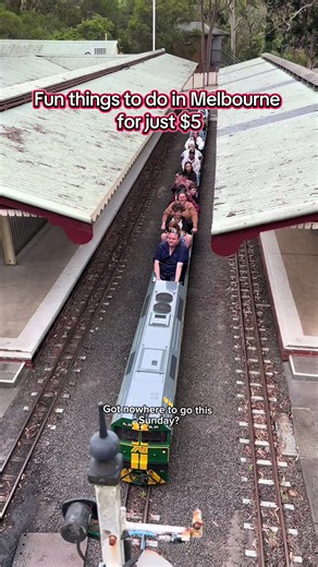 Fun Sunday idea in Melbourne for just $5 🚂 #funactivities #melbourne #thingstodo #fyp #eltham