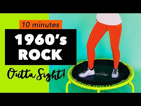 10 Minute 1960s Rock Rebounder Workout for Seniors & Beginners | Low Impact Mini Trampoline Cardio