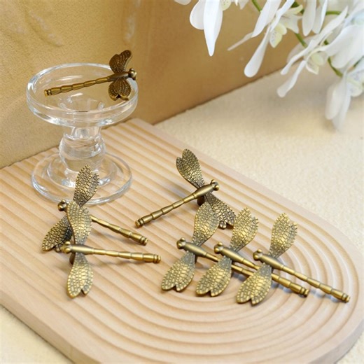 Coffee Bronze Dragonfly Knob/unique Cabinet Knobs/bronze Drawer Knobs, Cabinet Knobs & Handles/modern Drawer Knob