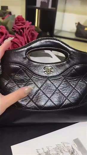 My Favorite Glossy Black Chanel Bag ✨ #ChanelBag #LuxuryStyle