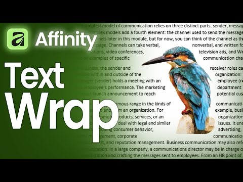 How to Wrap Text Around an Image in Affinity