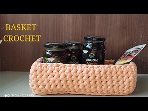 Basket Crochet | Rectangular basket crochet | Crochet Yourself