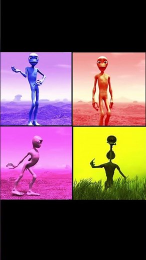 Alien Dance challenge full colors #14 #coffindance #elchombo #aliendance #funny