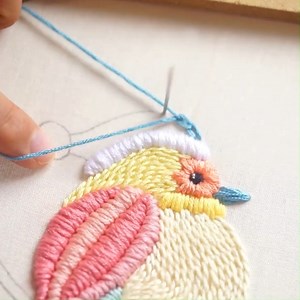 Beautiful Bird Floral Embroidery idea #embroidery #stitch #floral #love | Embroidery Skills ideas