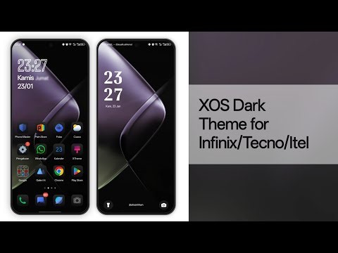 XOS Dark Theme Infinix/Tecno + Widget | Tema XOS Dark Infinix/Tecno + Widget