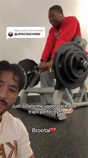 JPGCOACHING on Instagram: "It’s a great idea. If you need to set a chest supported shrug up quickly then I see this being viable. If you wanted something you can load more heavily and has less shoulder elevation so it’s a bit closer to a normal Kelso shrug then l’d use the smith machine. The other issue I see with the first option is different preacher curi machines may make it so people just aren’t able to set it up well or their arms may be too long to allow for full protraction of the scapula