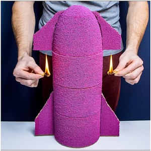 25M views · 156K reactions | DIY Rocket Launch Experiment! | MetDaan DIY | Facebook