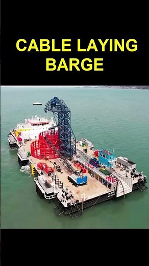 What is the Cable laying Barge and function of it? #cablelayingbarge #cablelaying