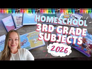 🌟NEW🌟 3RD GRADE HOMESCHOOL SUBJECTS 2026 | CURRICULUM WEEK