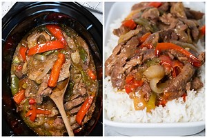 Slow Cooker Pepper Steak - The Magical Slow Cooker
