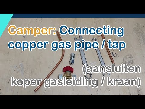 Camper | Gas: connecting copper gas pipe and gas tap