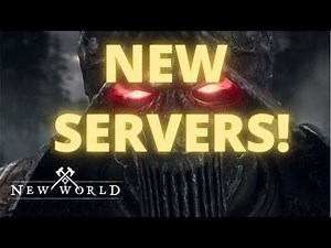 NEW WORLD MMO 2021 - New servers for long que times server status shows population over 1 million