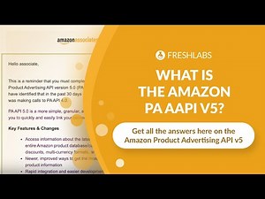 All about the Amazon Product Advertising API (PA API) Version 5