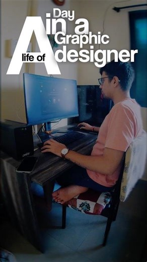 Day in My Life as a Graphic Designer | Creative Routine ✨ #minivlog #shorts #graphicdesigner #vlog