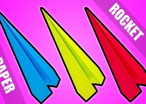 چگونه یک موشک کاغذی ساده و کاربردی درست کنیم