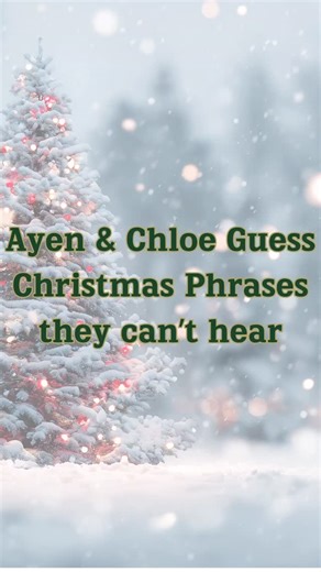 Can Ayen and Chloe guess phrases they can't hear? Check out the full video on the BT YouTube page. #merrychristmas🎄 | Blessed Trinity Catholic High School