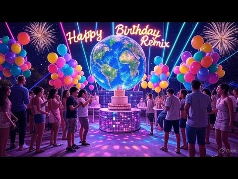 🎉 Global Happy Birthday Song Remix | EDM Party Anthem 2025 | Universal Birthday Song 🎶