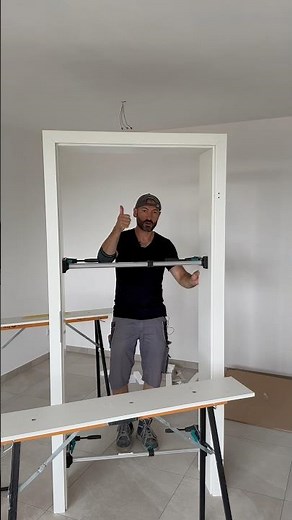 Zarge Zimmertür zusammenbauen 👌🖖#allrounder Achi #baustelle #Zarge