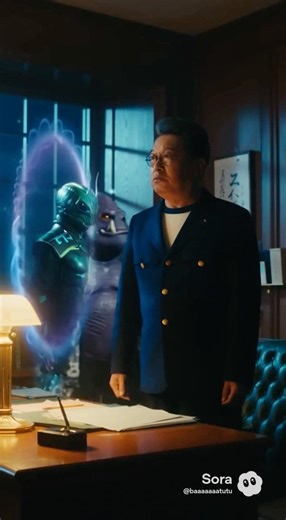 The Principal’s Secret Alien Meeting校長夜の宇宙人会議 #AI動画 #alien #校長先生